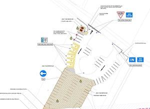 Low-res image showing plans for Harlaw car park