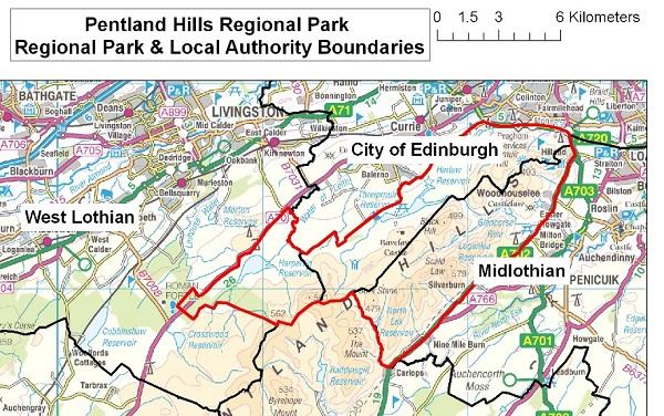 Local authority boundary map